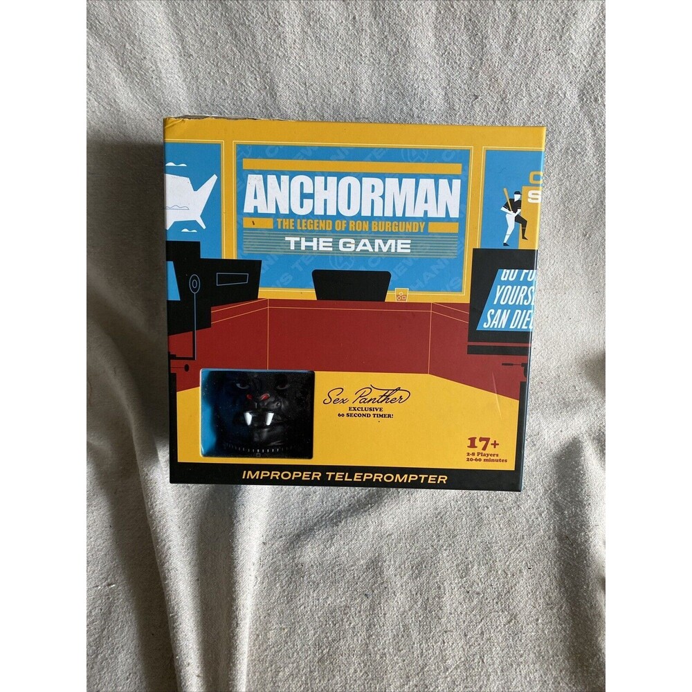 Anchorman The Legend of Ron Burgundy (The Game) Improper Teleprompter Board Game